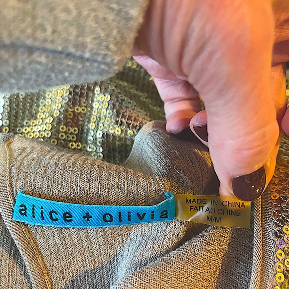 Alice + Olivia gold sequin dress - Picture 3 of 3